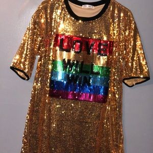 Love Will Win Sequin dress